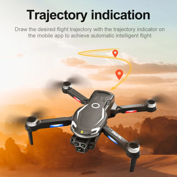 V888 Drone 8K GPS Triple Camera Professional Obstacle Avoidance Optical Flow Positioning Brushless V88 Upgraded RC Quadcopter