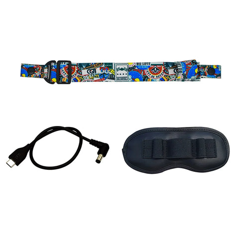 Adjustable Goggles V2 Graffiti Head Strap For DJI FPV Combo Drone/VR Glasses Battery Fixing Snap Button Headband Dustproof Mat