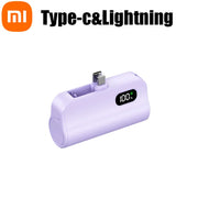 Xiaomi Mini 50000mAh Capsule 2-in-1 Large Capacity Digital Display Portable Fast Charging External Battery for Iphone Samsung