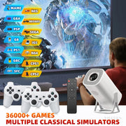 S40MAX Android 11 Gaming Projector Home Theater Wireless Gaming Controller Dual WIFI 1280*720P For MirrorCast/Youtube/Disney+