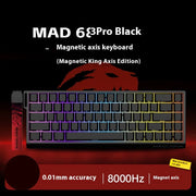 Madlions Mad60 He Magnetic Switch FGG Mechanical Keyboard Mad68 He Wired Keyboard Custom Low Latency Hot Wap Gaming Keyboards