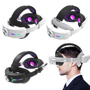 Adjustable RGB Head Strap 12000mAh Battery Comfort Head Strap Head Strap Headband VR Head Strap for Meta Quest 3S VR Accessories