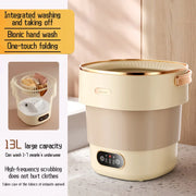 13L Portable Foldable Washing Machine with Spin Dryer for Socks Underwear Panties Washer Home Large Capacity Washing Machine