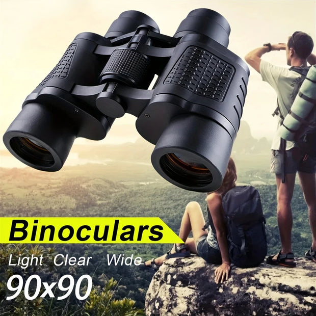 Binoculars 90X90 Long Range Bak4 Prism HD High Power Telescope Optical Glass Lens Hiking Travel Portable for Hunting Sport Scope