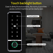 Dual Frequency WiFi Tuya Access Control Keyboard Fingerprint Door Lock ID+IC Card Reader Controler Keypad Waterproof Door System