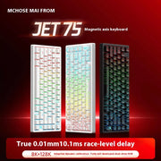 MCHOSE JET75 Customized 8K Magnetic Switch Gaming Keyboard Real 0.01MM Rapid Trigger E-Sport 128000HZ Scan Rate Dynamic RGB PC