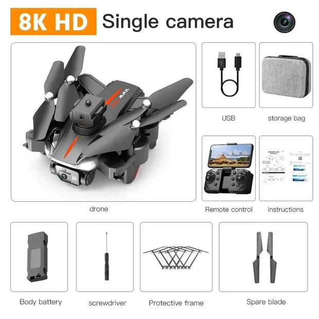 P11 Pro Max Drone 8K 5G GPS Dual-Camera Obstacle Avoidanc Brushless Professional HD Aerial Photography  Quadrotor Children Gifts