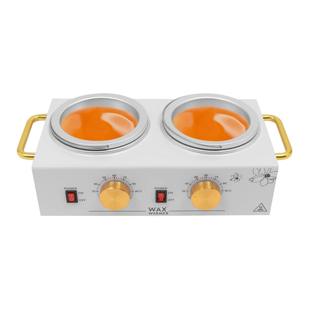 Bymaocar Double Pot Wax Heater Electric Wax Heater Wax Heating Machine for Skin Care