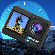 4K UHD 2.0 Inch IPS Screen Video Camera Anti-Shake Bicycle Video Recording Camera 1080P 30FPS Dual Screen Display 120 Wide Angle