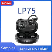 Lenovo LP75 Language Translation Earphones HD Call Noise Cancelling Headphones for Learning Travel Real Time Translator Earbuds