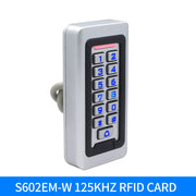 Standalone Metal Keypad Backlit WG RFID 125khz Reader for Access Control System Proximity Card 2000 User Door Lock Outdoor Entry