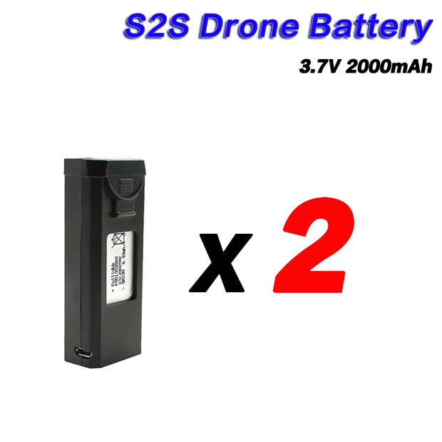 LSRC S2S Battery 3.7V 2000mAh For LS-S2S Drone Battery Spare S2S RC Qudcopter Accessories Parts