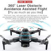 L900 Pro SE MAX GPS Drone 4K Professional Dual HD Camera 5G WIFI 360° Obstacle Avoidance Brushless Motor Rc FPV Quadcopter Dron