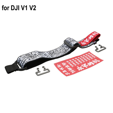 NEVER CRASH FPV Video Glasses Graffiti Headband Battery Storage Strap DIY Sticker for Fatshark Skyzone DJI V1 V2 Accessories