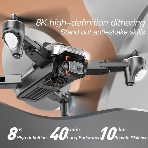 P11 Pro Max Drone 5G GPS Professional 8K HD Aerial Photography Dual-Camera Omnidirectional Optical Flow Four-Axis RC Quadrotor