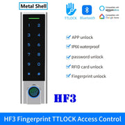 Waterproof RFID IC Bluetooth TTLOCK Keypad App Unlock Door Opener TT Lock Devices for Access Control K2/K2F/K3/K3F/K3Q/H3/HF3/G2