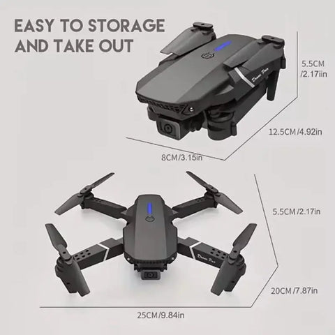 2024 New E88 Pro WIFI FPV Drone Wide Angle HD 4K 1080P Camera Height Hold RC Foldable Quadcopter Dron Helicopter Toys Gift